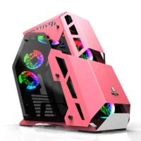 2025 Hot Selling High Quality Pink Cool RGB Gaming Computer Case Full Tower Compatible with ATX M-ATX ITX Motherboard PC Case