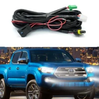 OEM ODM H11/H10/9006 Fog LED Light Wiring Harness Socket Wire Connector 12V 40A Relay Wire Harness Switch ON/Off