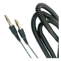 Customizable High Flexibility Banana Bullet Plug Connector Spiral Coiled Cable for Audio Speaker Wiring Harness