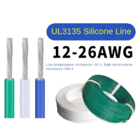 UL3135 600V Silicone Rubber High Temperature Resistant Wire 12/14/16/18/20/22/24/26 AWG Silicone Cable Wire Electrical Wires