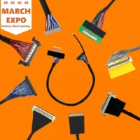 MARCH EXPO Soldering Laptop LCD LED IPX Display Cable Assembly 20 24 36 40 41 50 Pin LVDS Cable Wire Harness for Lcd Panel
