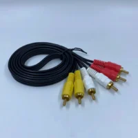 Bestselling Audio Video Av Cable 3 Rca Male to 3 Rca Male Cable Assembly Gold Plated Smart Tv Converter Wire Harness