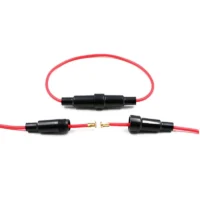 Oem Cable 5mmx20mm Glass Screw Tube Fuse Medical Equipment Fuse Holder 0.1-20A 250V Fuse Holder Wire Harness