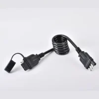 28 Inch Trailer 4 Wire Flat Extension Wire Harness Flexible Spiral Cable 4 Pin