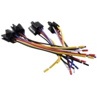 OEM 12V 5 Pin Relay Socket Cable Power Wiring Harness Car Jumper Cable for Automobile Use