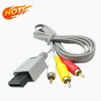 Wiiu 180CM Composite AV Cable 3 RCA Audio Video Cord for Nintendo Wii Console Application
