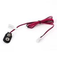 9V Battery Buckle with XH2.54-2P Terminal Wire square Battery Buckle Harness L=100cm