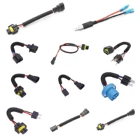 Custom H7  H11 9005 H4 H13 LED Adapter Wire Harness  H7  H11  9005 H4 H13 Cable Assembly for LED Headlights
