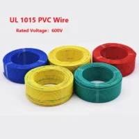 600V  UL1015 PVC Tinned Copper Wire Cable 2/4/6/8/10/12/14/16/18/20/22/24/26/28 AWG Electrical Wires UL PVC Wire