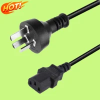 AU Plug Power Supply Cord 220V IEC C13 AC Power Adapter Cable for PC Computers and 3D Printers for Home Appliance Applications