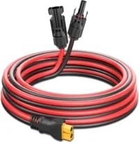 1M/3M/5M 12AWG Solar XT60 Charge Extension Cable Xt60 Cable | Solar Connector to XT60 Adapter