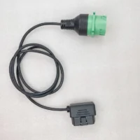 3FT J1939 Type 2 Female Connector with 4 Male Terminals to OBD2 Right-Angle Pin Cable,Diagnostic Wire Harness