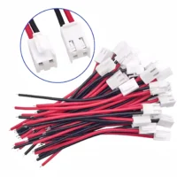 Custom VH 3.96 mm Pitch UL1015 22AWG Wiring Harness  2P 3P 4P 5P 6P Cable Assembly with Bare End 100MM 200MM 300MM