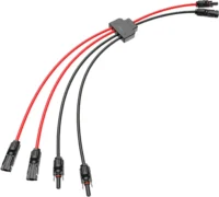 Solar Y Connector,Solar Y Branch Parallel Cable 2 to 4 Male Female Solar Connector Adapter  for Solar Panels