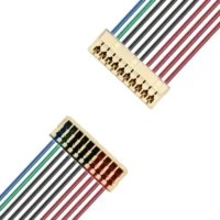 OEM LVDS Cable LED Backlight Wiring Harness with ACES 91209-01011 IDC Connector 1.0mm Pitch 10 PIN Male to Male