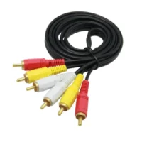 Bestselling Gold-Plated PVC Jacketed AV Cable 3 RCA Male to 3 RCA Male Assembly for Smart TVs HDTVs Converter Wire Harness