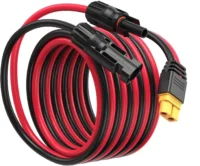1M/3M/5M 12AWG Solar Connector XT60 Adapter Extension Cable Wiring Harness PVC Insulation for Solar Panel Charge Connection
