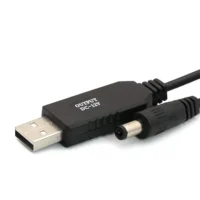 High Quality 5.5x2.1mm USB Power Cable DC 5V 12V USB Charging Booster Step-Up Charger Mobile Phones Cameras Computers PVC Braid