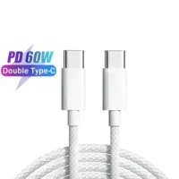 60W USB C Fast Charging Cable Type C to Type C Cord for Mobile Phone Camera Computer
