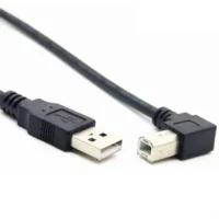 OEM & ODM High-Speed USB 2.0 B 90 Degree Adapter Cable a Male B Male for Computer/Tablet-for Printer/Scanner
