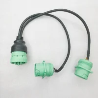 J1939 Type 2 Male to Dual Type 2 Female Y-Adapter Cable,Durable Splitter for Automotive & Industrial Networks