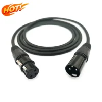 OEM Factory 1M XLR Female Male XLR Splitter Cable Converter 3pin Dmx signal Cable Studio Audio Wire Harness