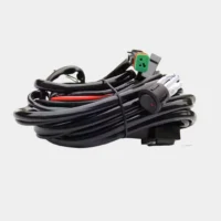 1/2 LED Work Light Wiring Harness DT Plug Easy-to-Use Road Lights Switch Power Relay Blade Fuse PVC LED Light Bar Harness