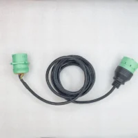J1939 2 7FT Braided Shielded Extension Cable 9-Pin Connector Molded AWG24 PVC Insulated Automotive Wiring Harness