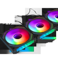 Hot Sales New Style 120mm RGB PC Case Fans with PWM Intelligent Temperature Control 5V3PIN ARGB Fan for Computer Case