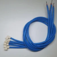 Custom UL3512 Double Insulated Silicone Cable 250 Flag Type Terminal with Assembly Jacket+Touch Welding Terminal Harness Cable