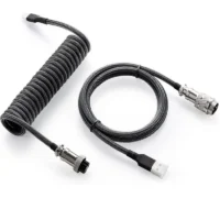 Custom Coiled Keyboard Cable Gaming Mechanical Keyboard Aviator GX16 Type-C Spiral Cords PVC Insulated Customizable Coiled Cable