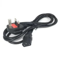 AC Power Cords with UK Plug Various Sizes PVC Insulation IEC C13 Copper Conductor 3*/0.5/0.75/1.0/1.5mm AC Power Cable