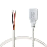 Odm Oem Cable USB a Female Wiring Harness 4 Core Stripped Tinned End for Fast Design Use